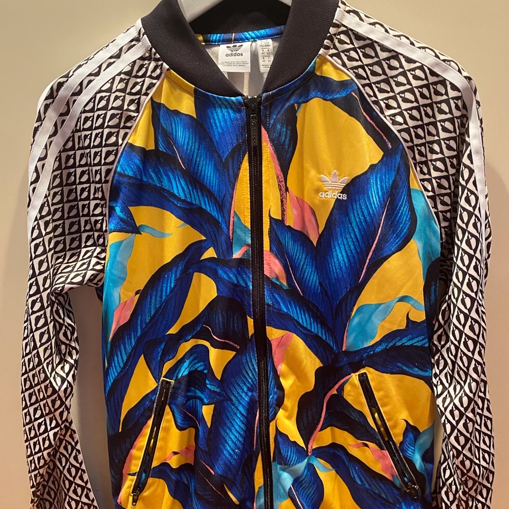 Adidas Tropical Leaf / Floral Track Jacket.